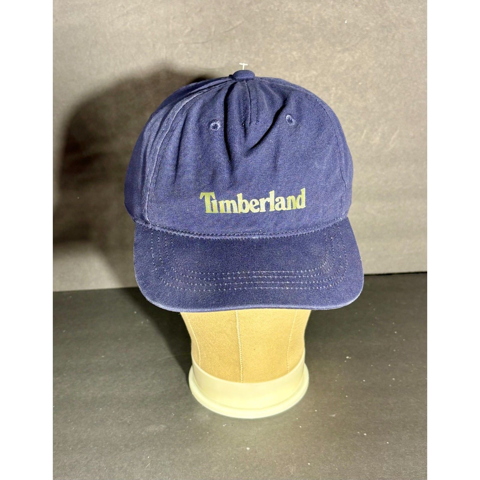 Timberland Navy Blue Baseball Cap Adjustable Strapback Hat Logo New